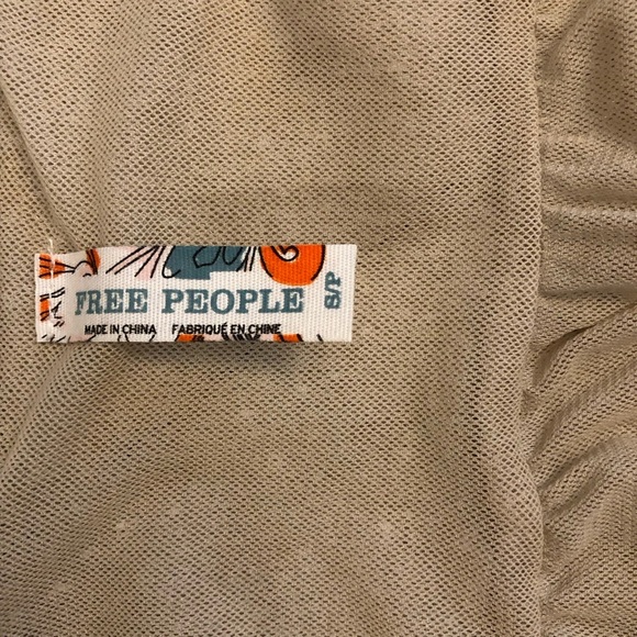 Free People Elegant Beige Sleeveless Dress Size SP - Picture 3 of 9